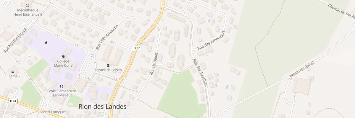 Plan du 178 Rue des Souchets à Rion-des-Landes