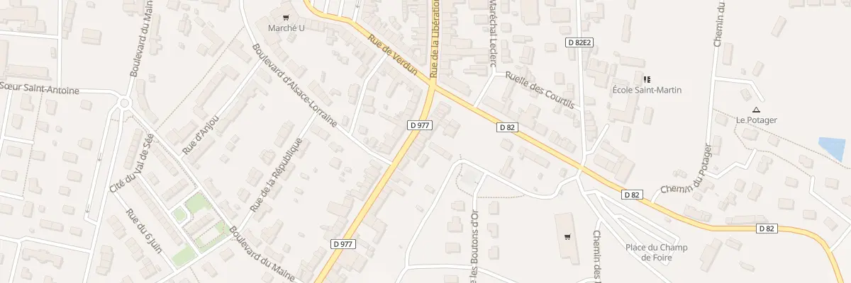 Plan du 14 Rue de Mortain - Sourdeval à Sourdeval