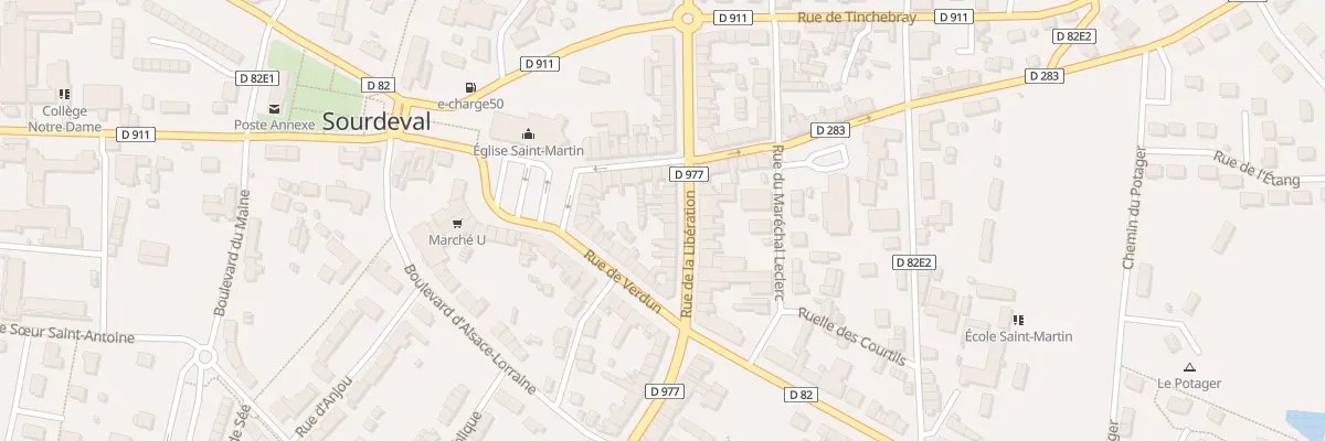 Plan du 11 Rue de la Liberation Sourdeval à Sourdeval