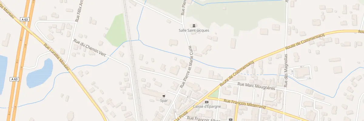 Plan du 255 Rue Pierre et Marie Curie à Labouheyre
