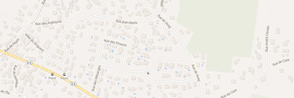 Plan du 10 Rue des Bergeronnettes à Mios