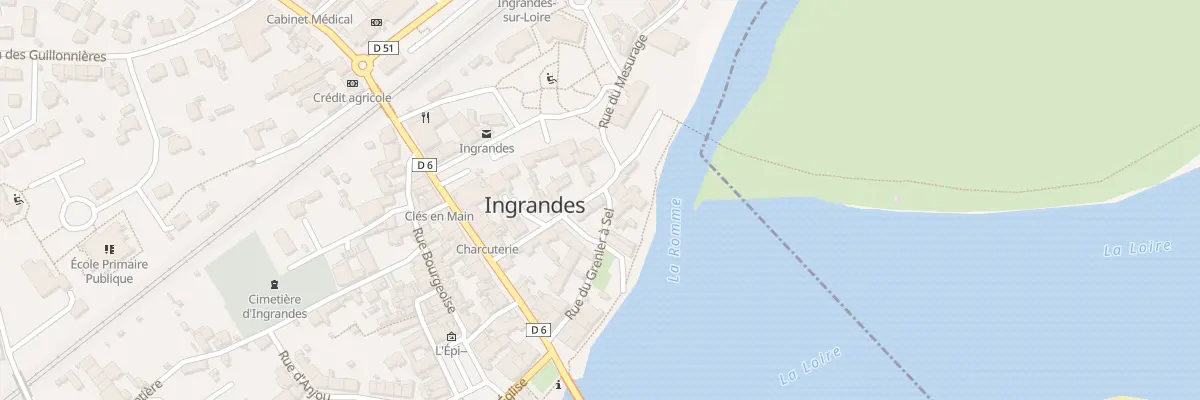 Plan du 2 Pl des Halles à Ingrandes-le-Fresne-sur-Loire