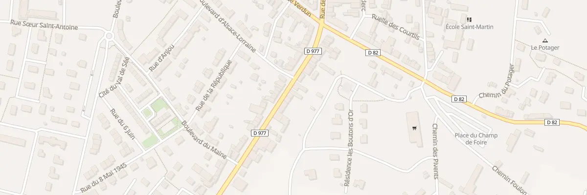 Plan du 22 Rue de Mortain - Sourdeval à Sourdeval
