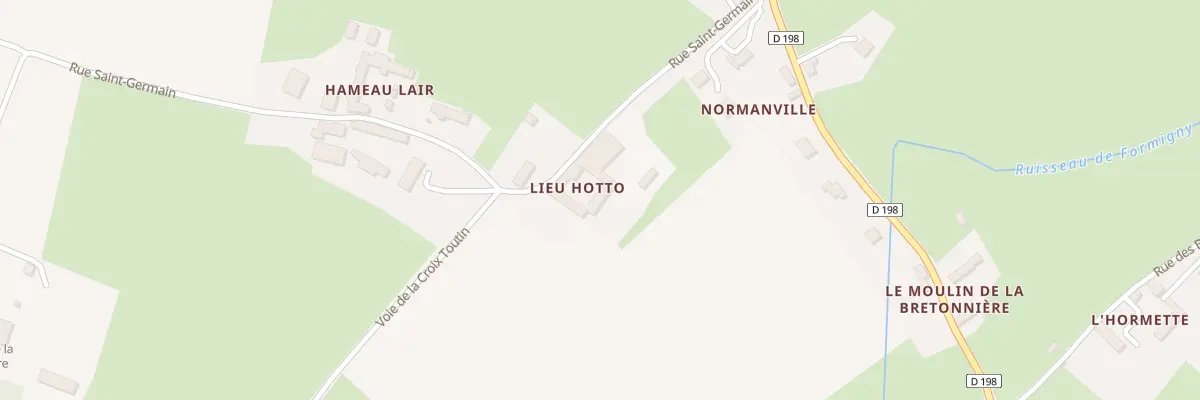 Plan du 221 Rue Saint-Germain à Formigny La Bataille