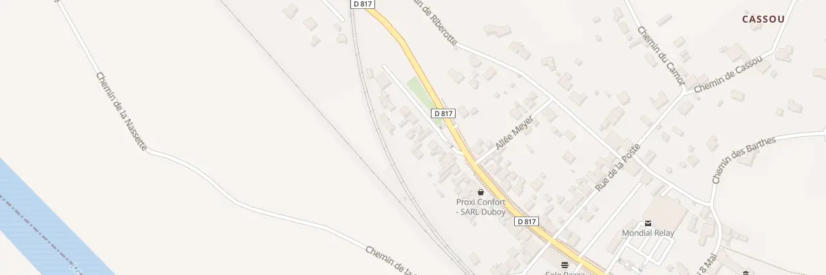 Plan du 570 N Ancienne Rte Nationale 117 à Puyoô