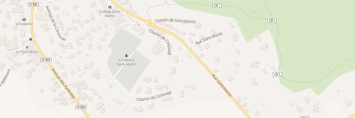 Plan du 3 Che de Cartouigt à Salies-de-Béarn