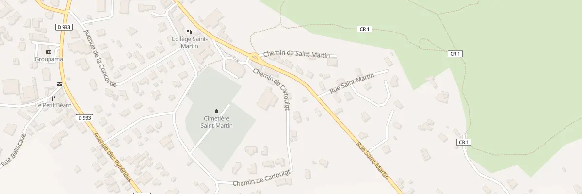 Plan du 1 Che de Cartouigt à Salies-de-Béarn