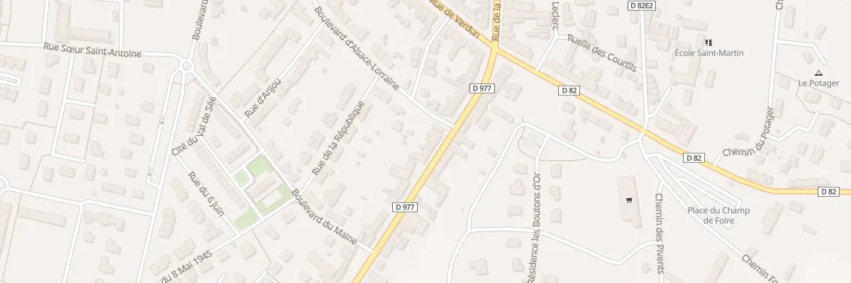 Plan du 21 Rue de Mortain - Sourdeval à Sourdeval