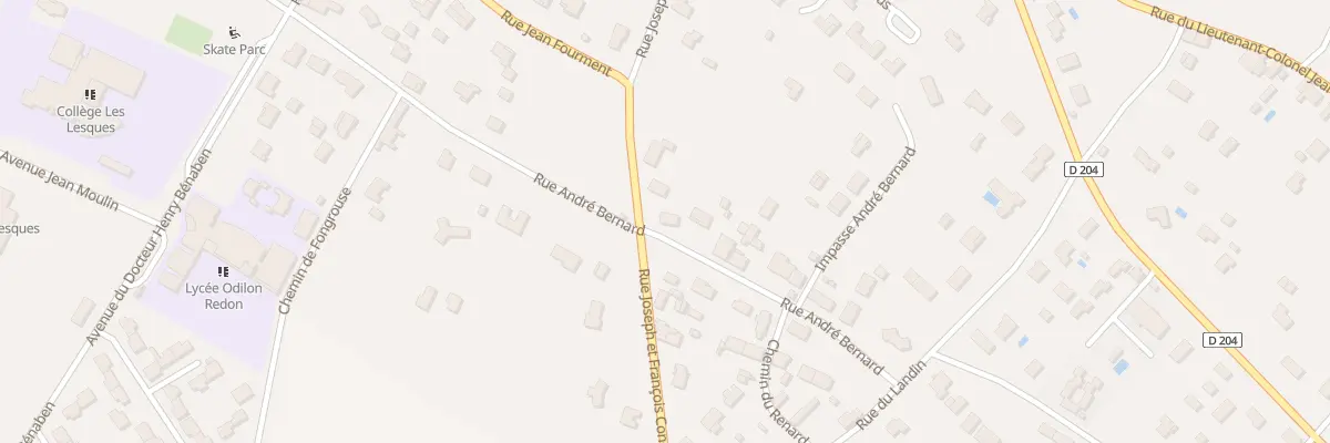 Plan du 23 Rue André Bernard à Lesparre-Médoc