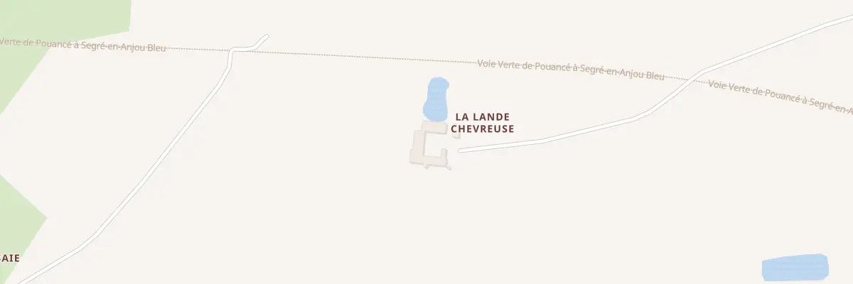 Plan du 870 Che de la Lande Chevreuse à Segré-en-Anjou Bleu