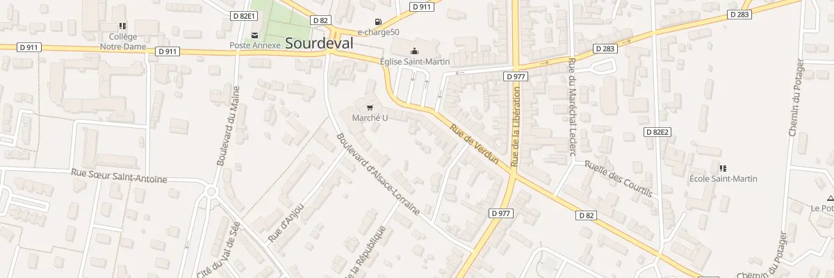 Plan du 9001 Pl Charles de Gaulle Sourdeva à Sourdeval
