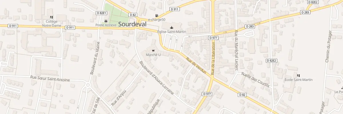 Plan du 16B Pl Charles de Gaulle Sourdeva à Sourdeval