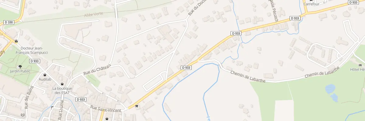 Plan du 13 Av des Docteurs Foix à Salies-de-Béarn