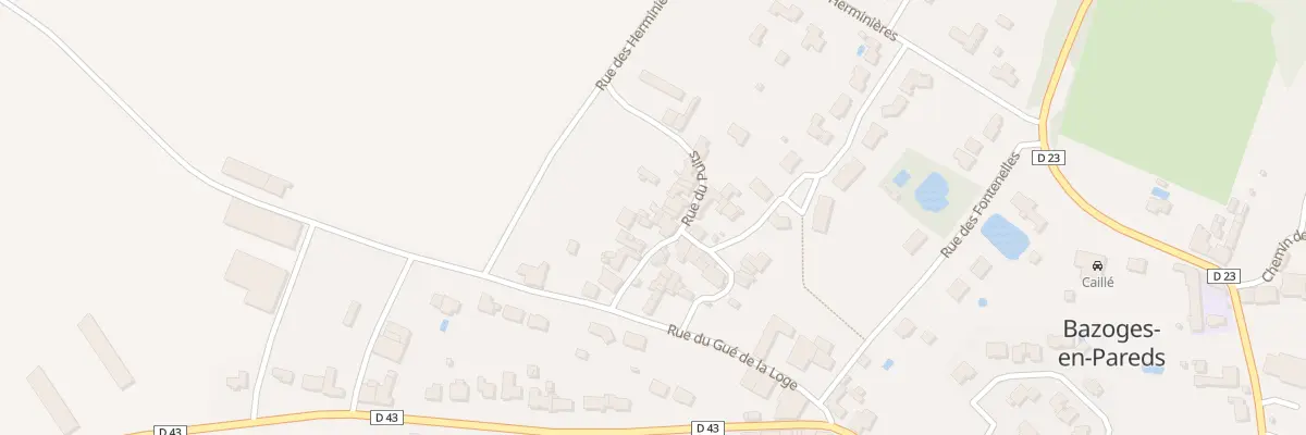 Plan du 5020 La Roussiere à Bazoges-en-Pareds