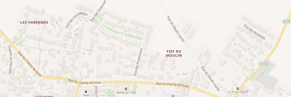 Plan du 8 Rue des Passereaux au Thou