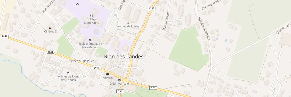 Plan du 95 Rue de Badet à Rion-des-Landes