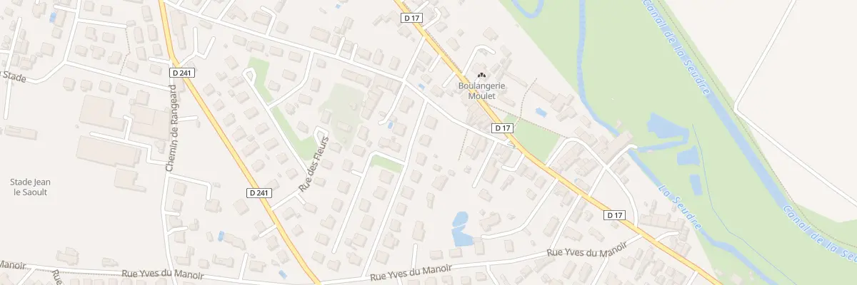 Plan du 16 Rue Mal de Lattre de Tassigny à Saujon