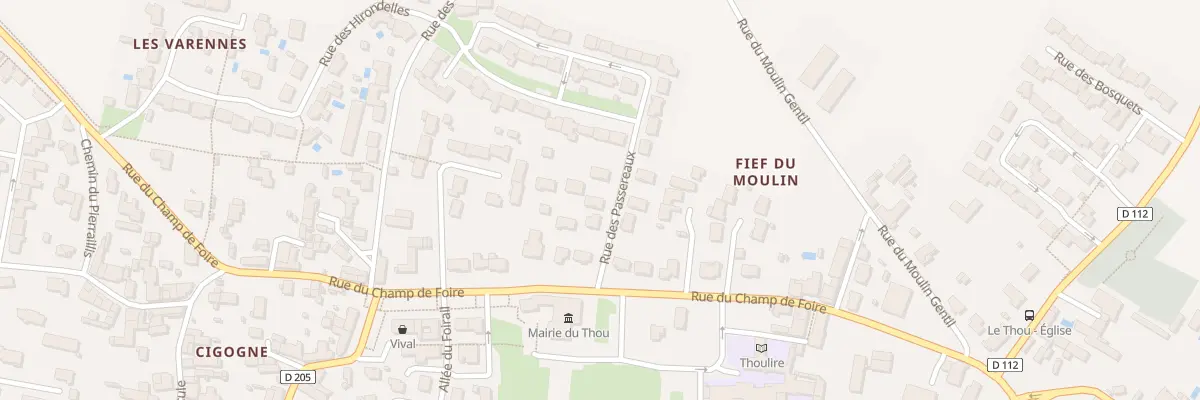 Plan du 3 Rue des Passereaux au Thou