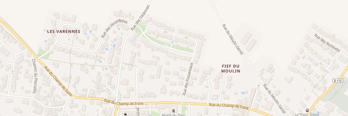 Plan du 64 Rue des Passereaux au Thou
