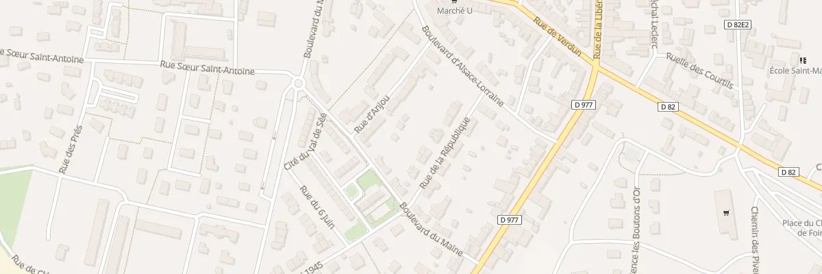 Plan du 10 Rue de la Republique Sourdeval à Sourdeval
