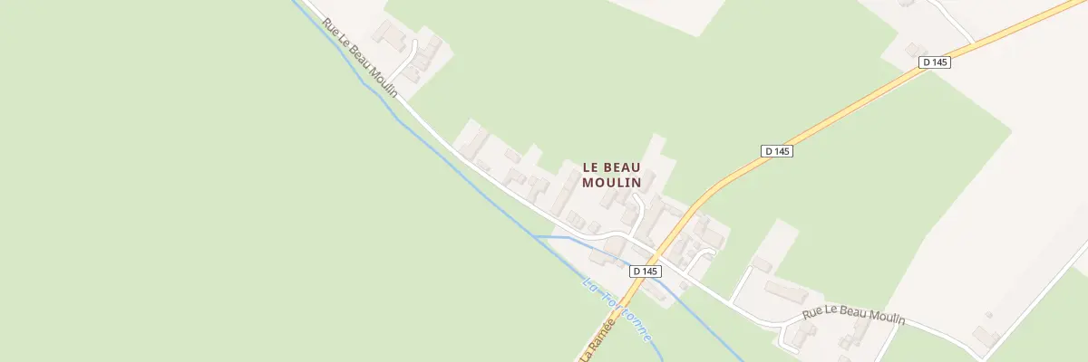 Plan du 1530 Rue le Beau Moulin à Trévières