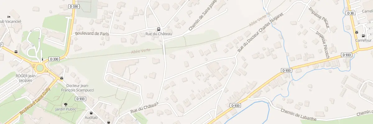 Plan du 1 Che du Château à Salies-de-Béarn