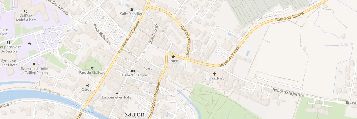 Plan du 2 Rue de Saintonge à Saujon