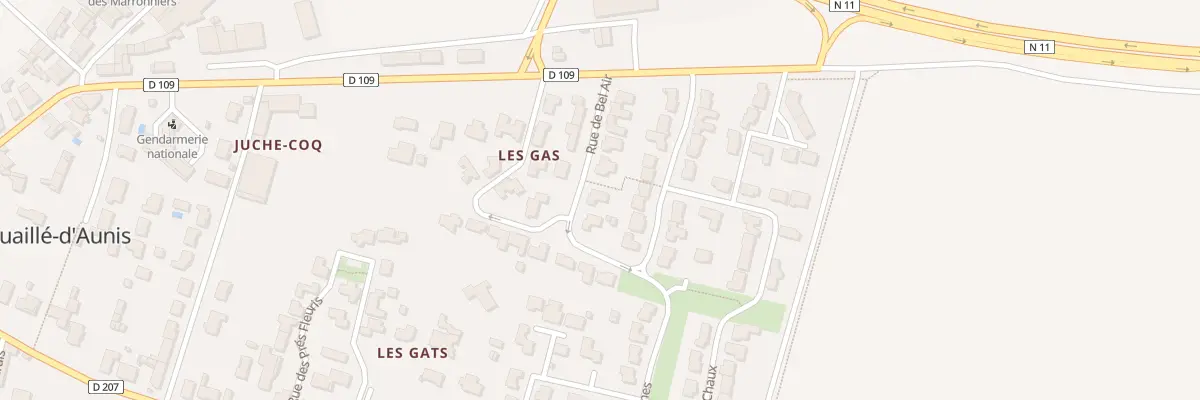 Plan du 10 Rue de Bel Air à Nuaillé-d’Aunis