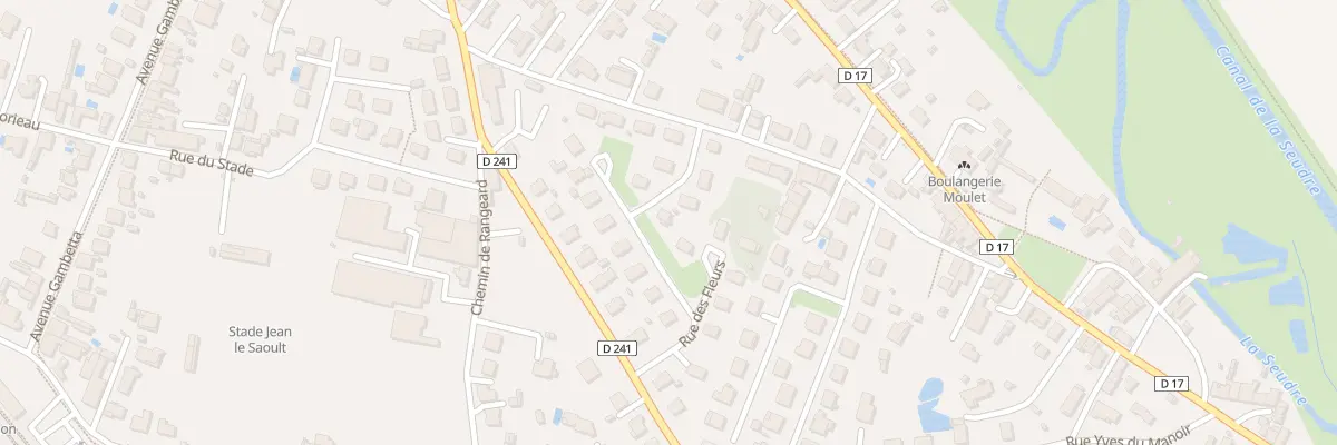 Plan du 6 Rue des Fleurs à Saujon