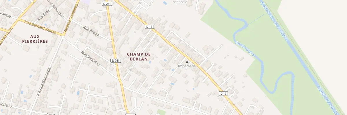 Plan du 34 Rue Thiers à Saujon