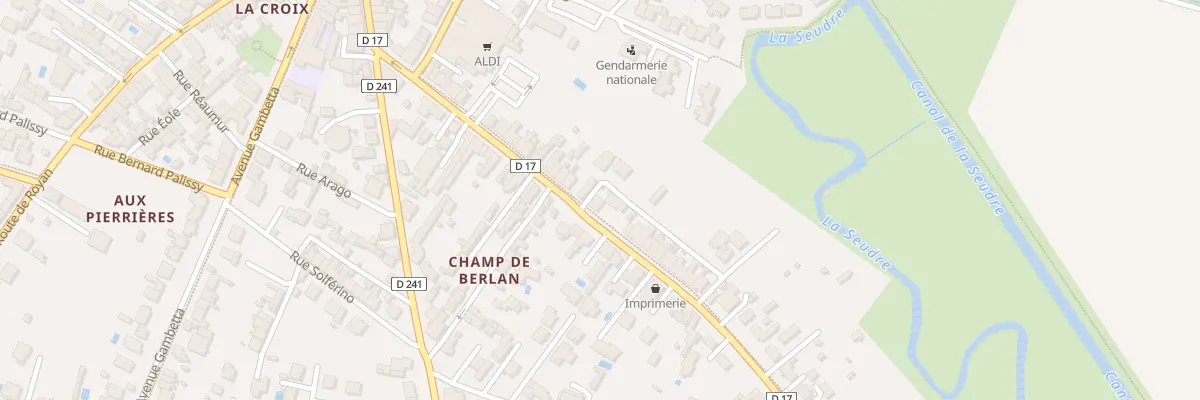 Plan du 33 Rue Thiers à Saujon