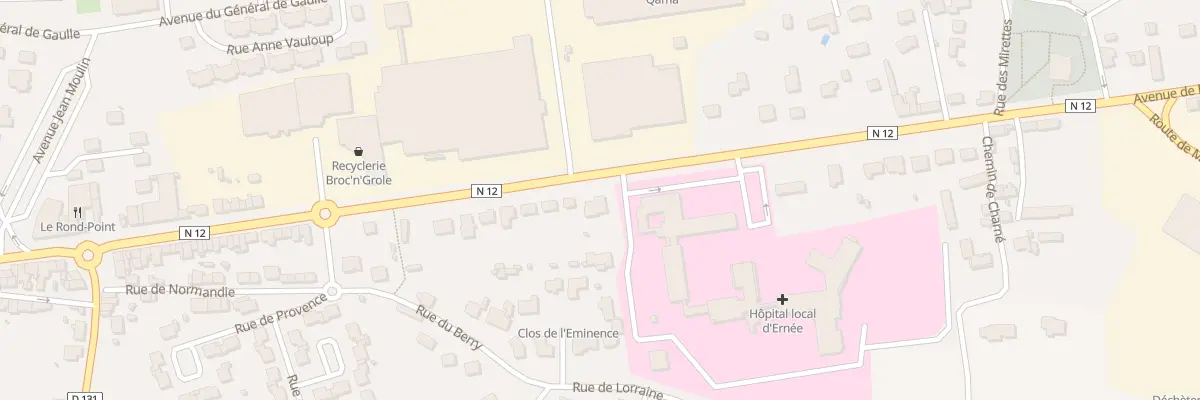 Plan du 18 Av de Paris à Ernée