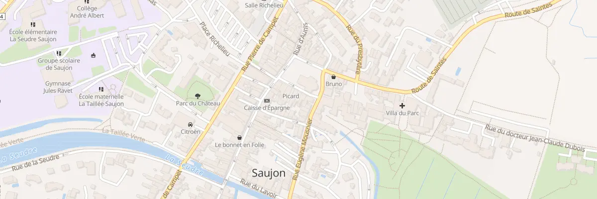 Plan du 40 Pl du General de Gaulle à Saujon