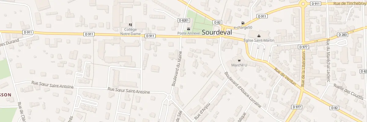 Plan du 3 Bd du Maine - Sourdeval à Sourdeval