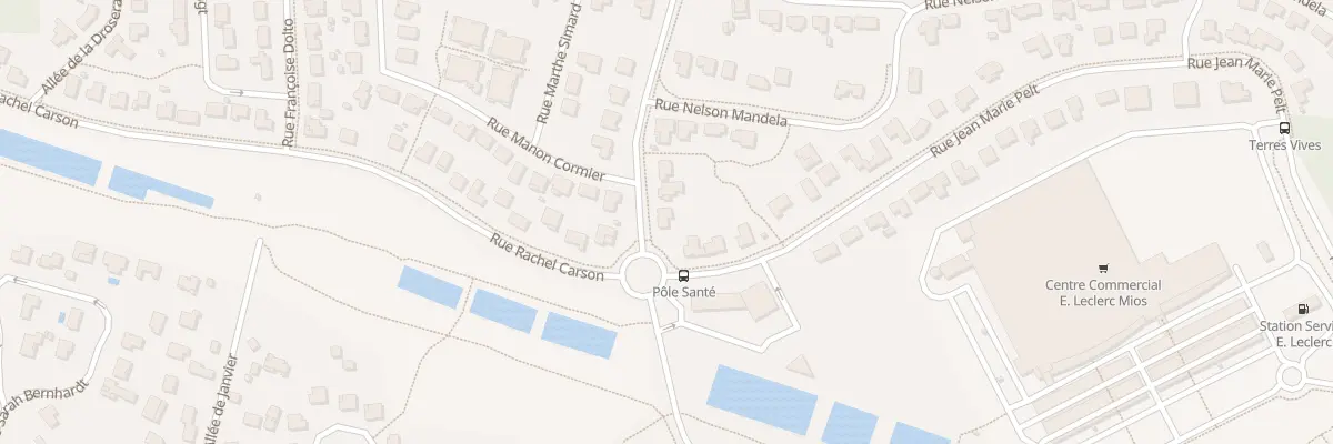 Plan du 2 Rue Simone Veil à Mios