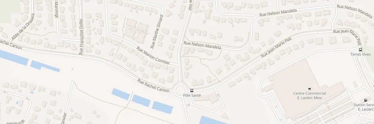 Plan du 6 Rue Simone Veil à Mios