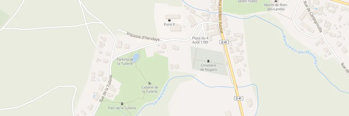 Plan du 167 Rue de la Tuilerie à Rion-des-Landes