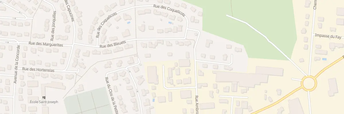 Plan du 17 Rue Ambroise Paré à Ernée