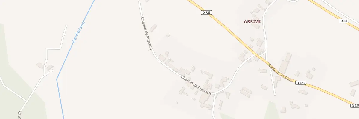 Plan du 312 Che de Pussacq à Saint-Gladie-Arrive-Munein