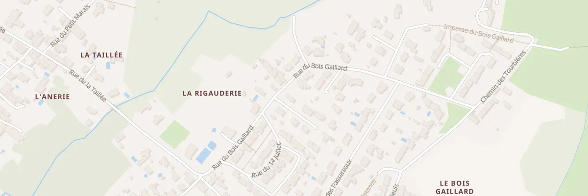Plan du 6 Rue du Bois Gaillard à Aigrefeuille-d’Aunis