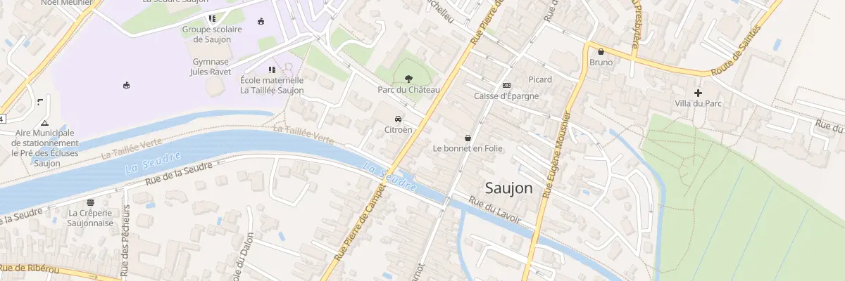 Plan du 27 Rue Pierre de Campet à Saujon