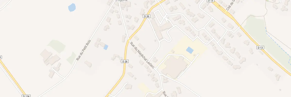 Plan du 18 Rue maréchal leclerc au Boupère