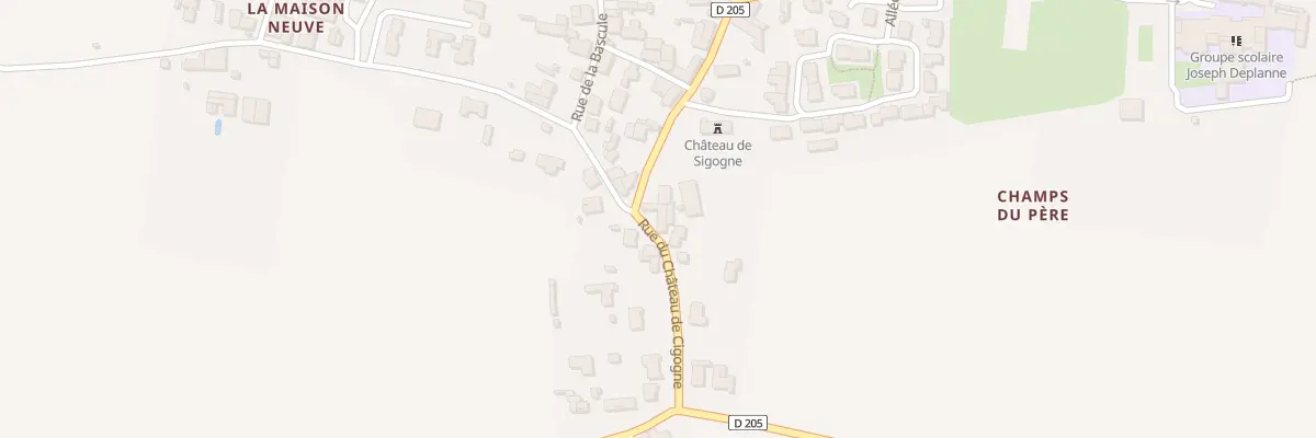 Plan du 19 Rue du Château de Cigogne au Thou