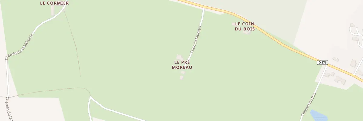 Plan du 5077 Le Pre Moreau à Olivet