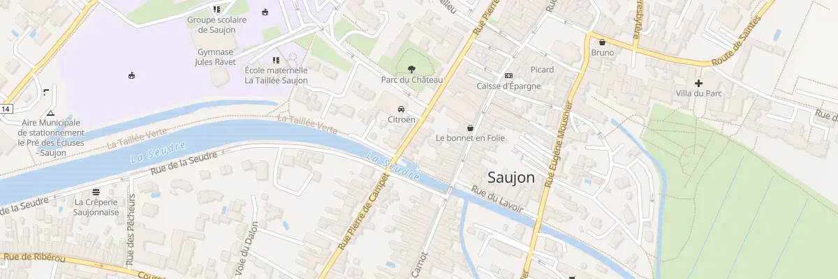 Plan du 25B Rue Pierre de Campet à Saujon