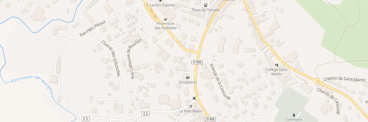 Plan du 38 Av des Pyrénées à Salies-de-Béarn