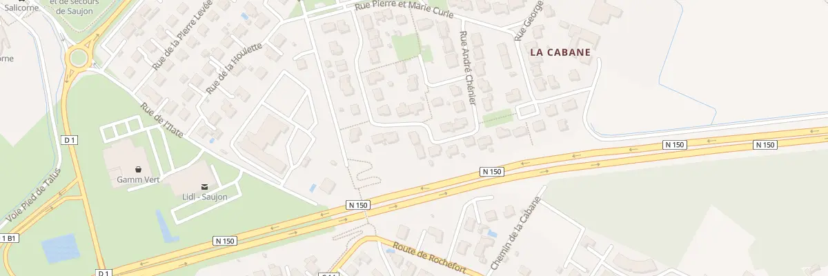 Plan du 18 Rue André Chenier à Saujon