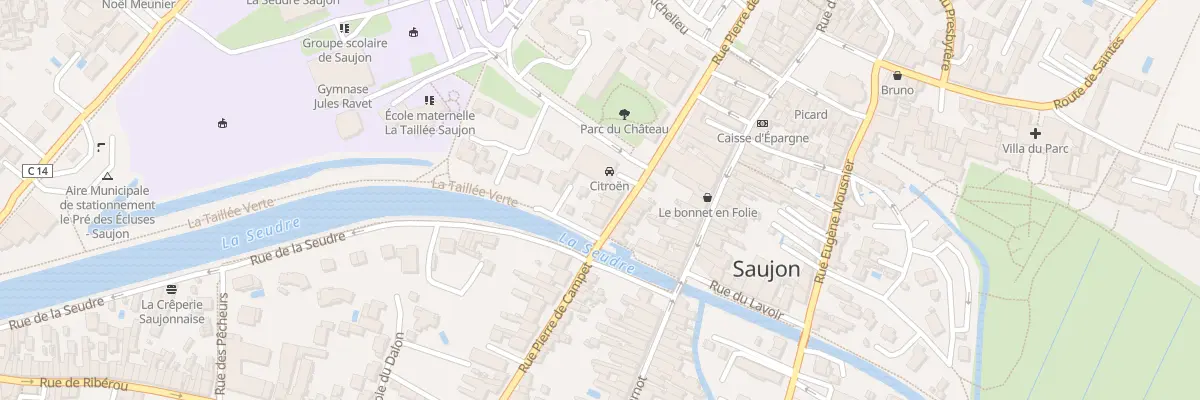 Plan du 38 Rue Pierre de Campet à Saujon