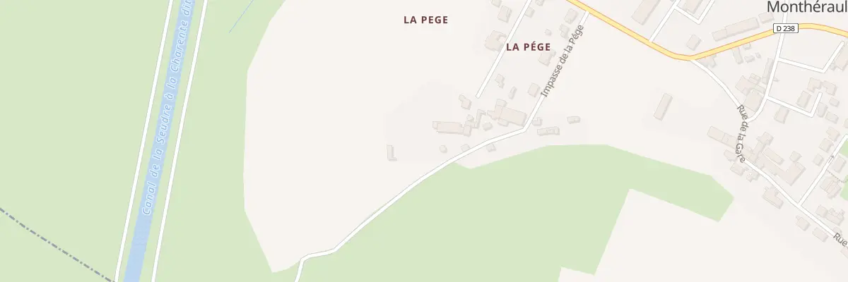 Plan du 10 Rue de la Pège à Trizay