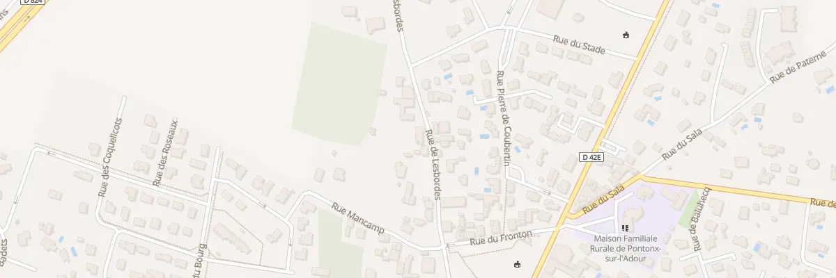Plan du 323 Rue de Lesbordes à Pontonx-sur-l’Adour